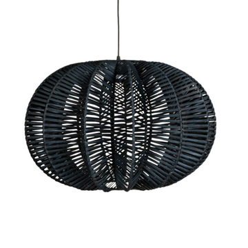 Suspension en rotin - Dalia - Noir