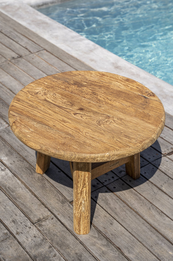 Table basse en bois de teck récupéré - Fusuma - L