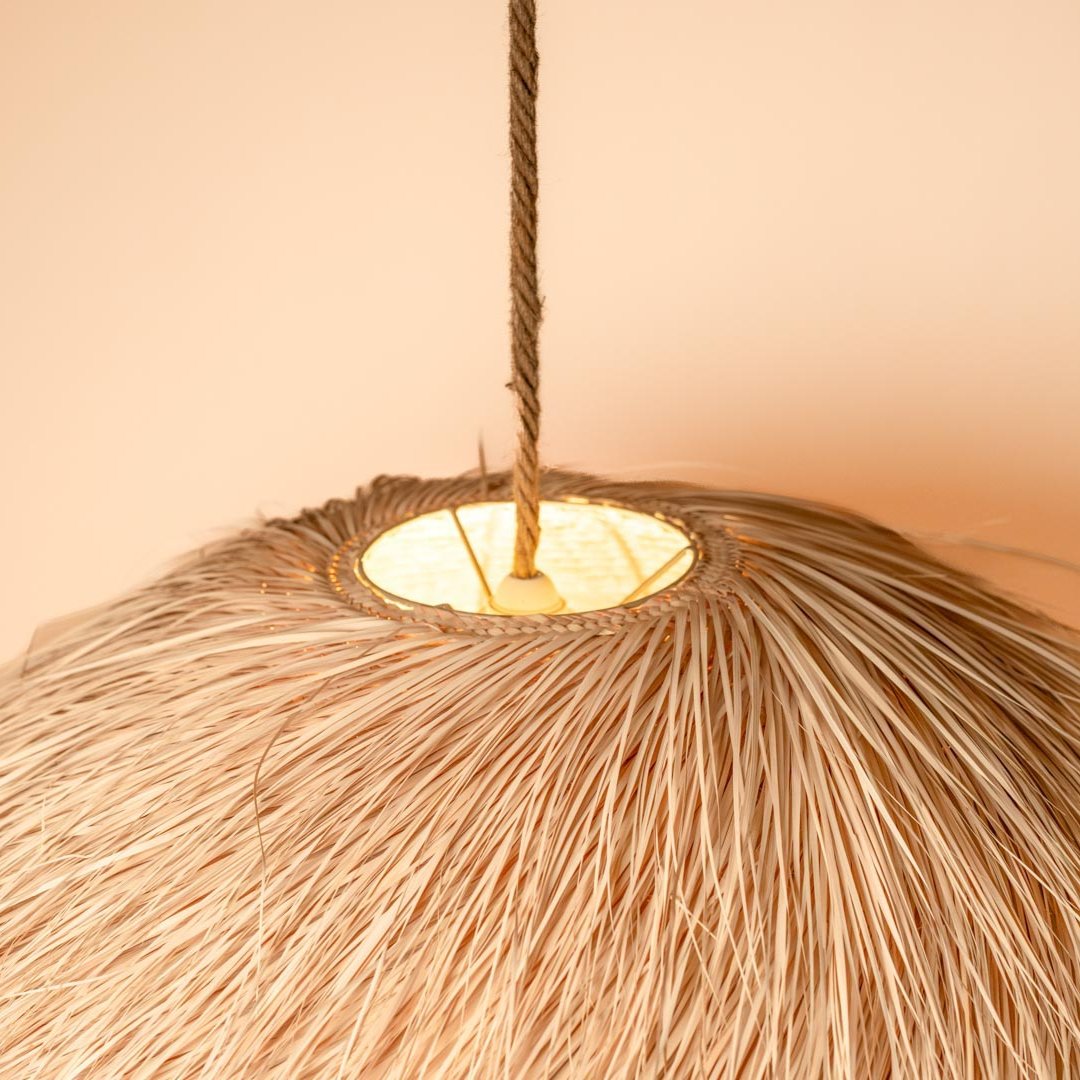 Natural Lighting Handmade with Sustainable Palm Fiber